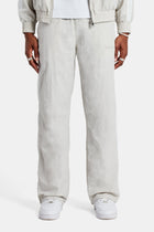 AmalfiGold Panelled Nylon Straight Leg Trouser - Stone