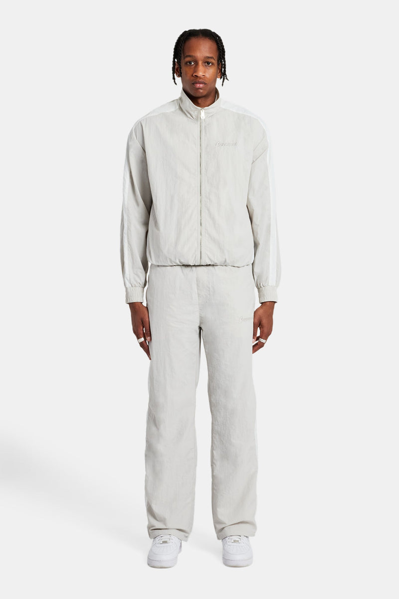 AmalfiGold Panelled Nylon Tracksuit - Stone