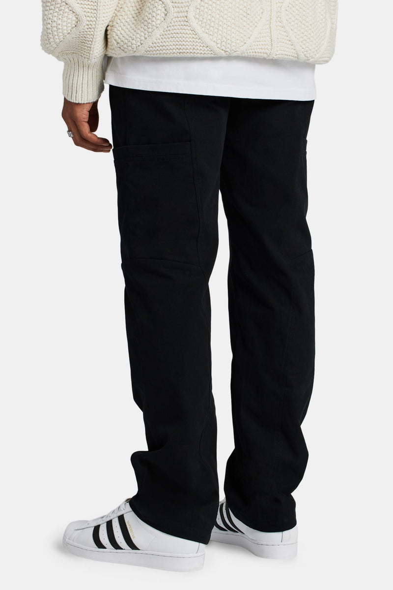 AmalfiGold Colectivo Varsity Cargo Trousers - Black