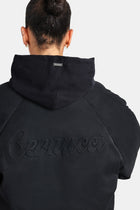 AmalfiGold Cropped PU Puffer Bomber Jacket - Black