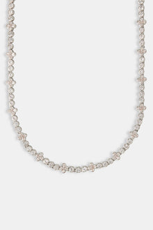 Iced Floral Motif Chain - 8mm
