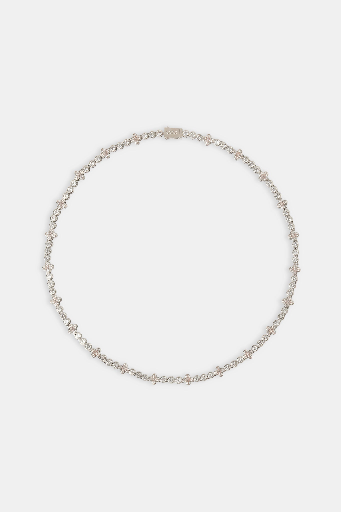 Iced Floral Motif Chain - 8mm