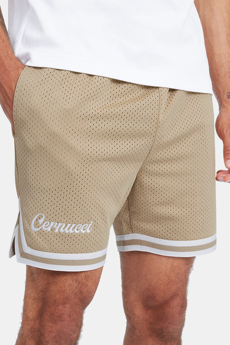 AmalfiGold Mesh Short - Stone