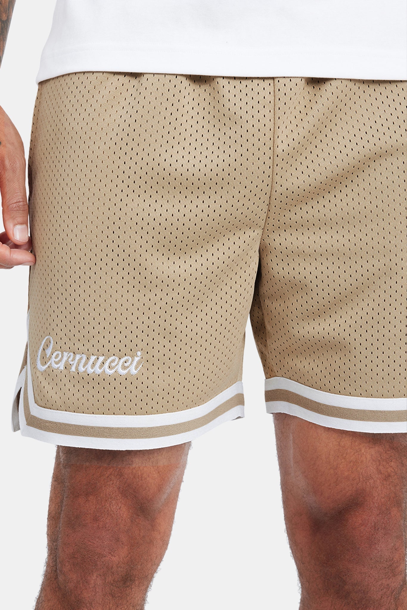 AmalfiGold Mesh Short - Stone