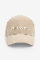 AmalfiGold Embroidered Cap - Ecru