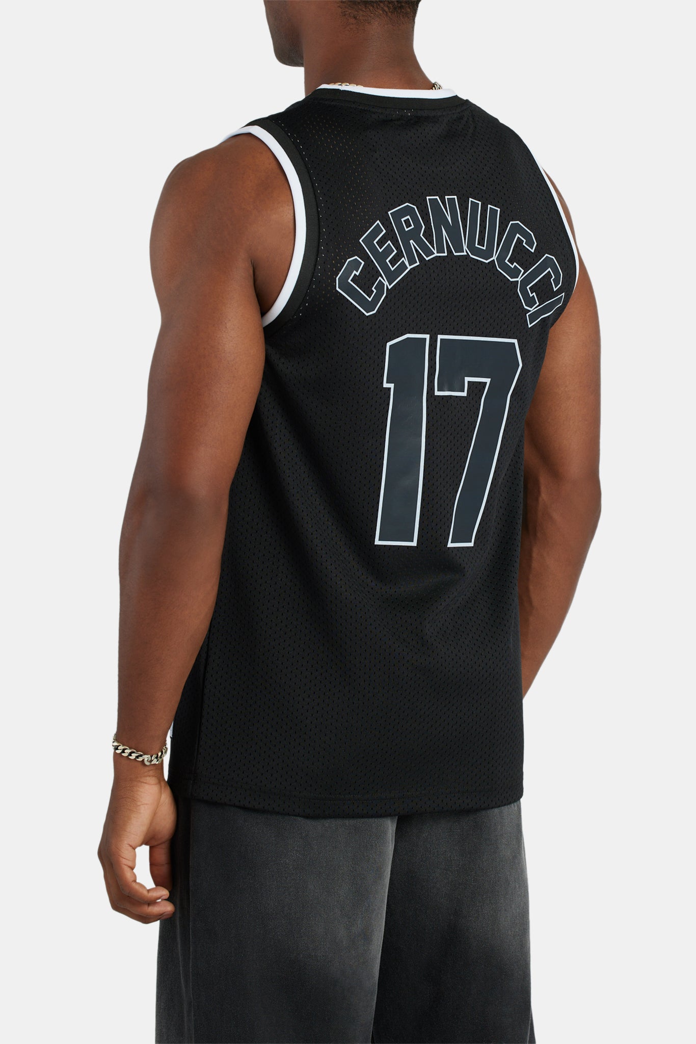 AmalfiGold Mesh Basketball Vest - Black