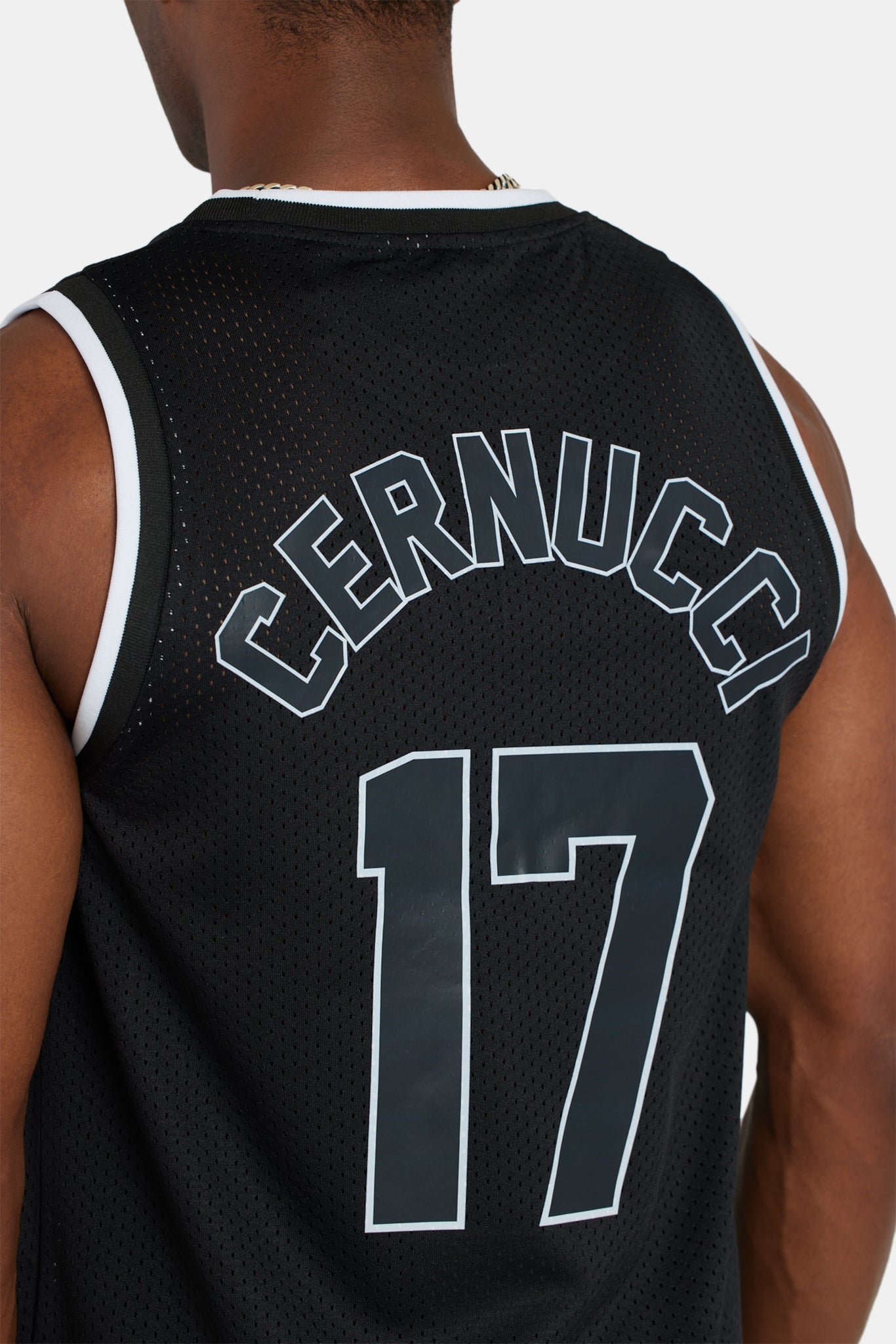 AmalfiGold Mesh Basketball Vest - Black