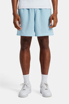 AmalfiGold Embroidered Mesh Short - Light Blue