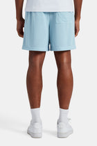 AmalfiGold Embroidered Mesh Short - Light Blue