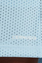 AmalfiGold Embroidered Mesh Short - Light Blue