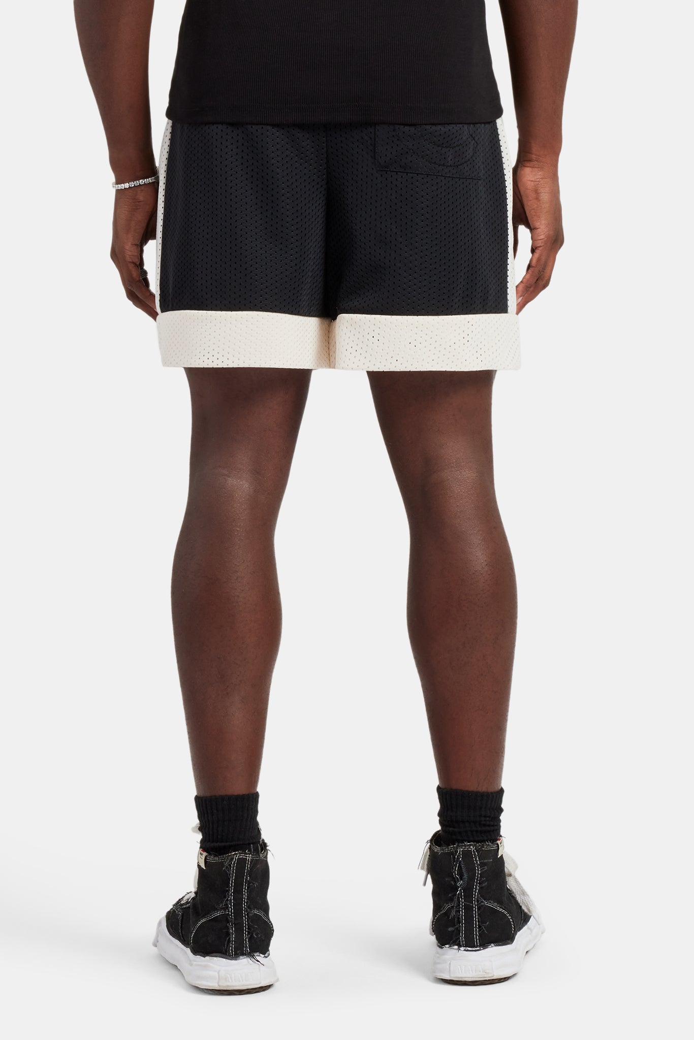 AmalfiGold Panel Mesh Short - Black