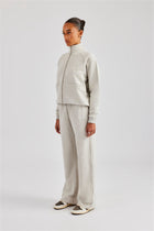 Funnel Neck Zip Through Tracksuit - Ash Grey