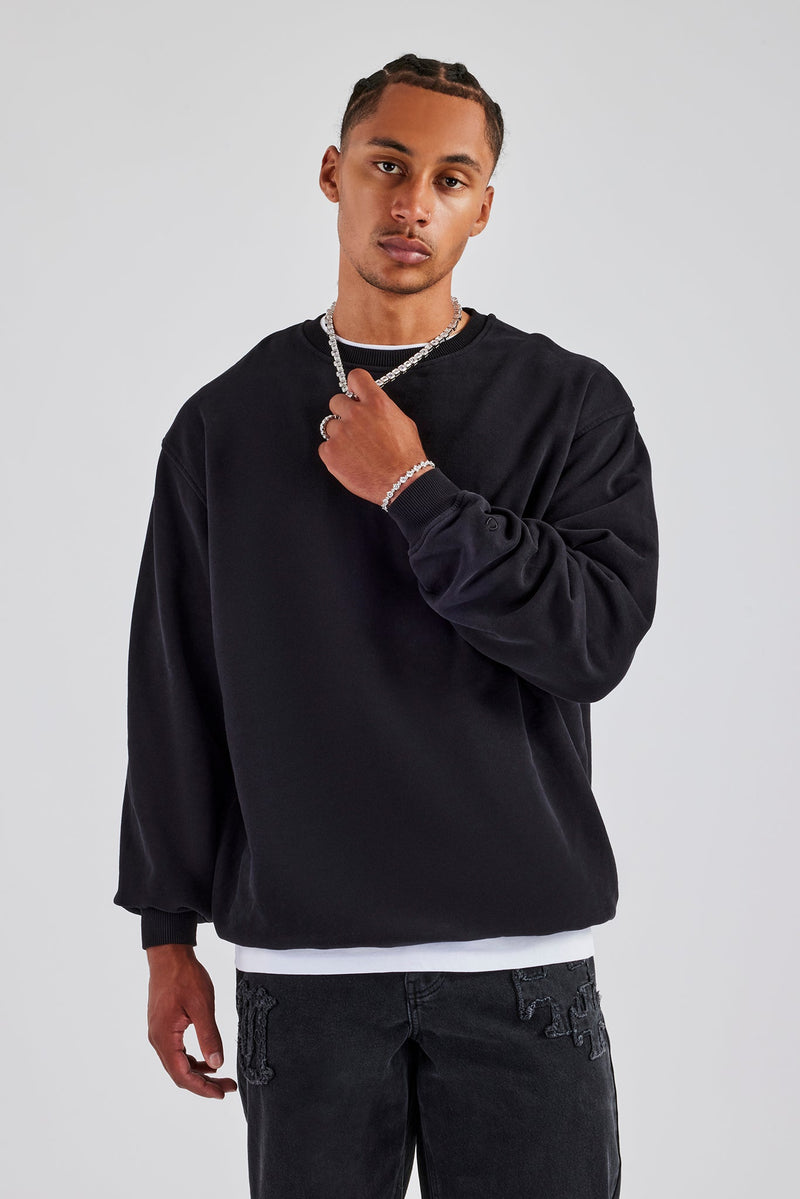 AmalfiGold Sweatshirt - Washed Black
