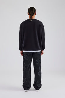 AmalfiGold Sweatshirt - Washed Black