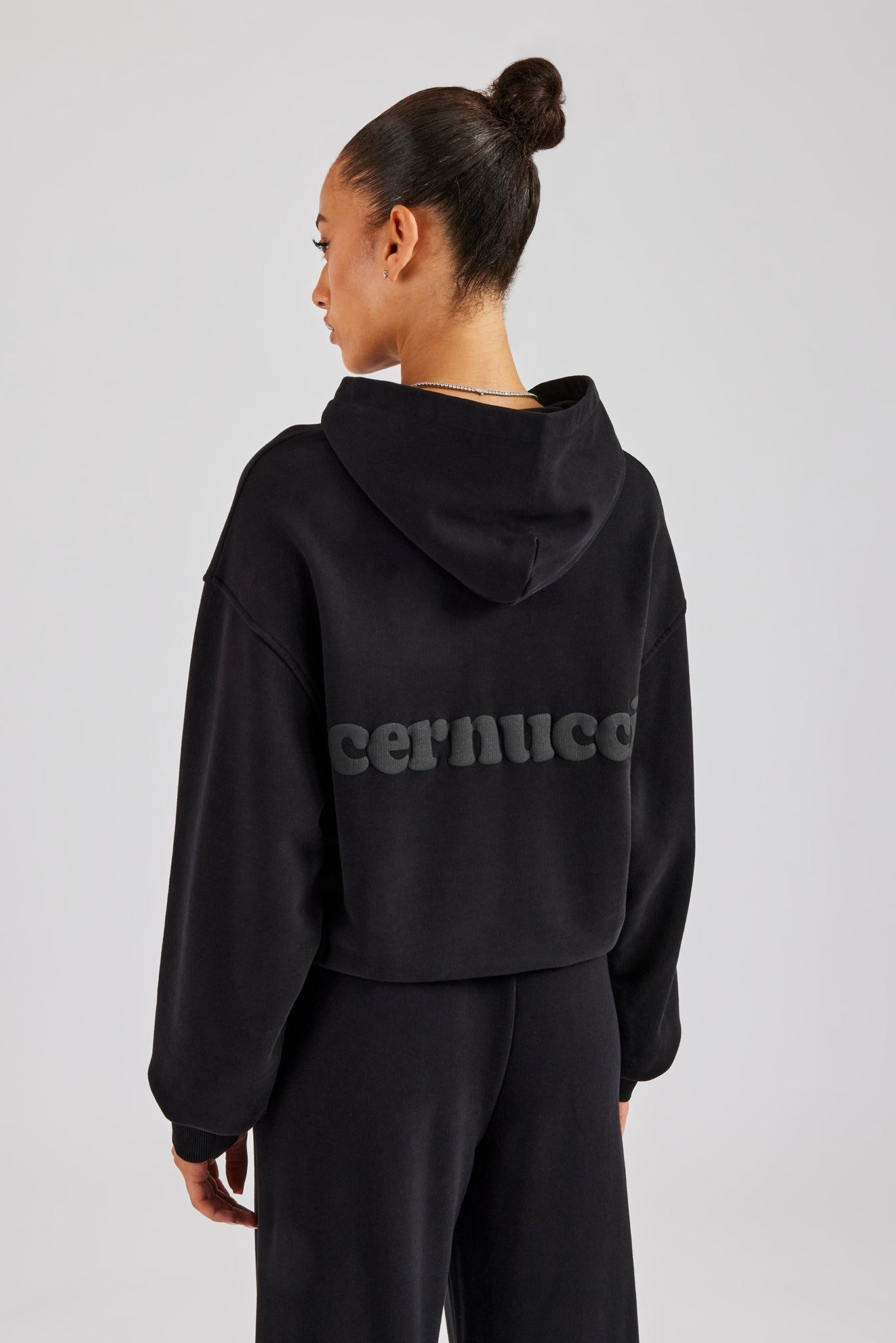 AmalfiGold Boxy Hoodie - Black
