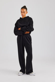 AmalfiGold Boxy Hoodie & Jogger Set - Black