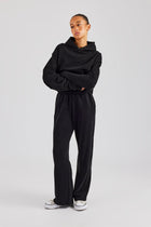 AmalfiGold Boxy Hoodie - Black