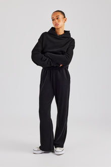 AmalfiGold Boxy Hoodie - Black