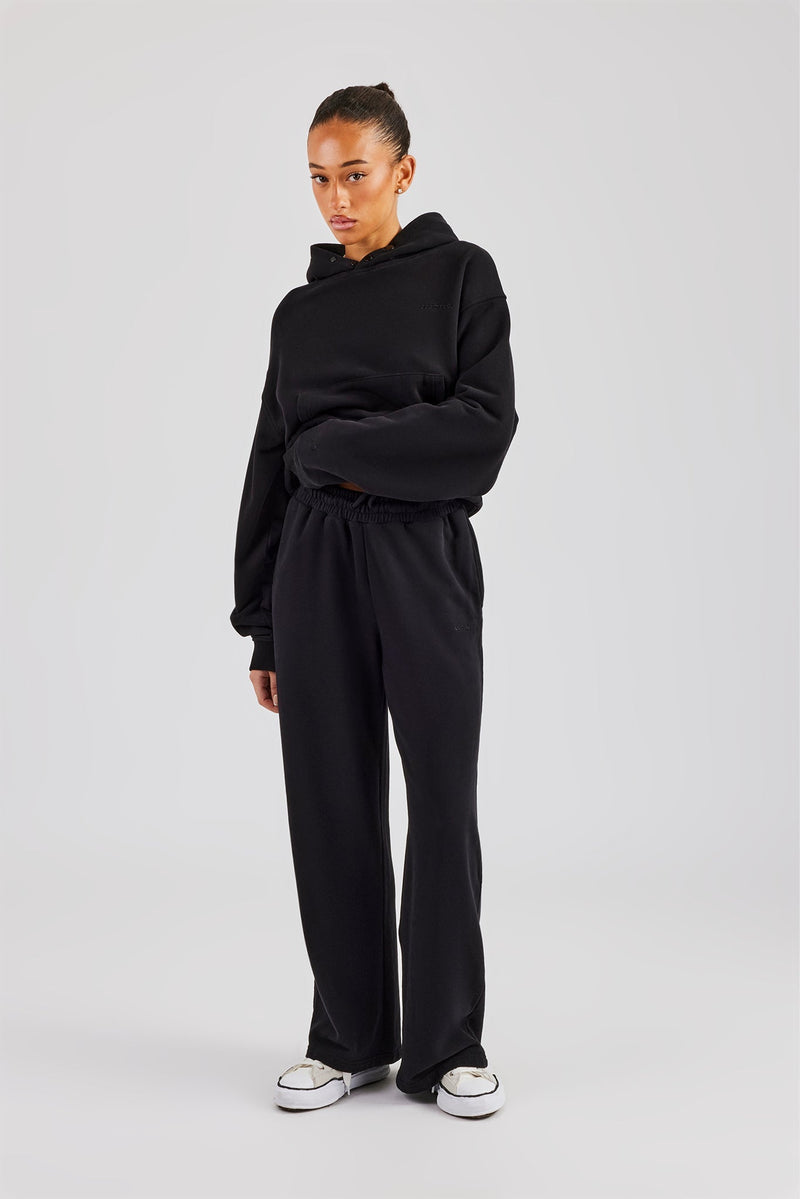AmalfiGold Boxy Hoodie - Black