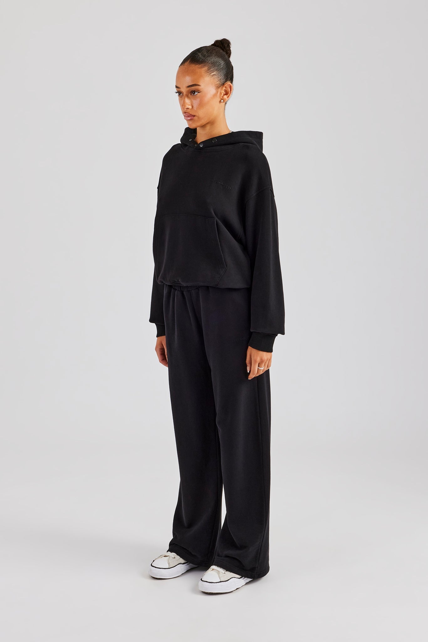 AmalfiGold Boxy Hoodie & Jogger Set - Black