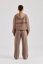 AmalfiGold Boxy Hoodie & Wide Leg Jogger - Taupe