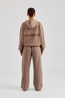 AmalfiGold Boxy Hoodie & Wide Leg Jogger - Taupe