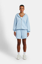 AmalfiGold Zip Through Hoodie - Light Blue