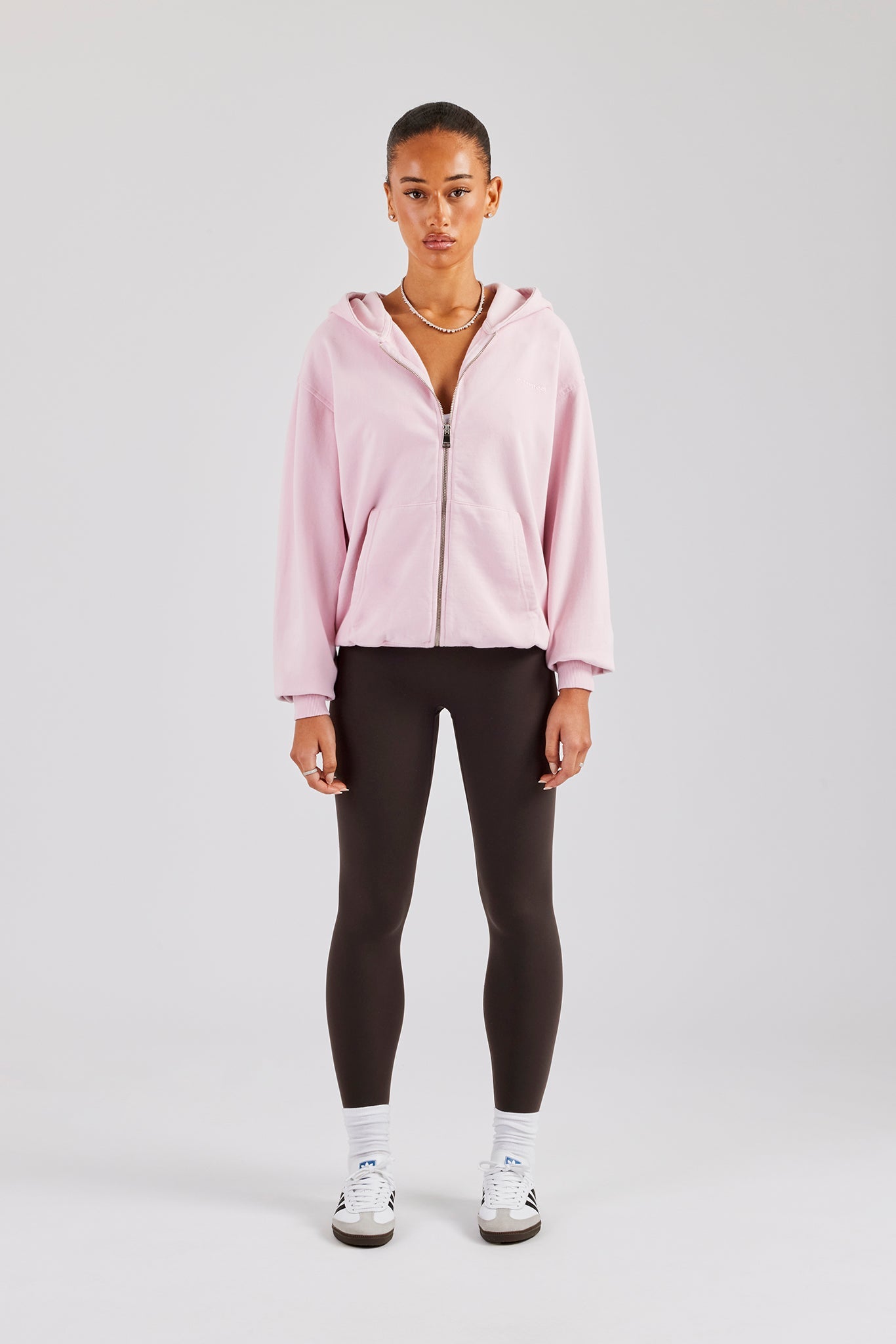 AmalfiGold Zip Through Hoodie - Pink