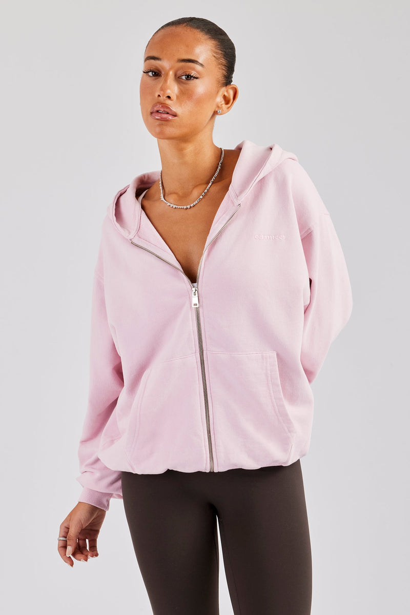 AmalfiGold Zip Through Hoodie - Pink