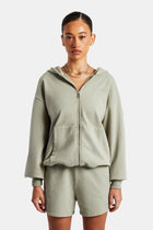 AmalfiGold Zip Through Hoodie - Sage