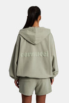 AmalfiGold Zip Through Hoodie & Short Set - Sage