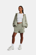 AmalfiGold Zip Through Hoodie & Short Set - Sage