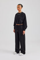 AmalfiGold Sweatshirt & Jogger - Black