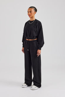 AmalfiGold Sweatshirt & Jogger - Black