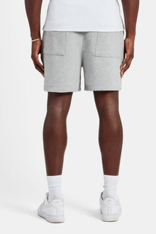 AmalfiGold Embroidered Shorts - Ash Grey