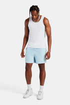 AmalfiGold Embroidered Shorts - Baby Blue