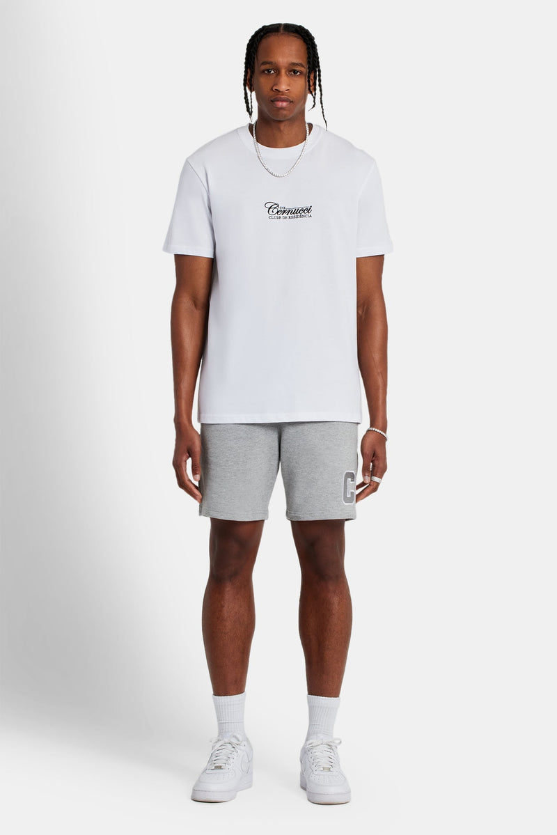 Regular Fit Jersey C Shorts - Grey Marl
