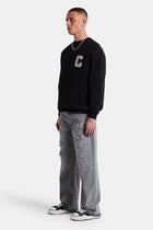 Embellished C Sweatshirt - Black
