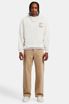 Embellished C Sweatshirt - Off White