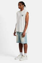 AmalfiGold Hill Oversized Tank - Off White