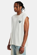 AmalfiGold Hill Oversized Tank - Off White