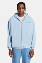 Cherub Text Zip Hoodie - Light Blue