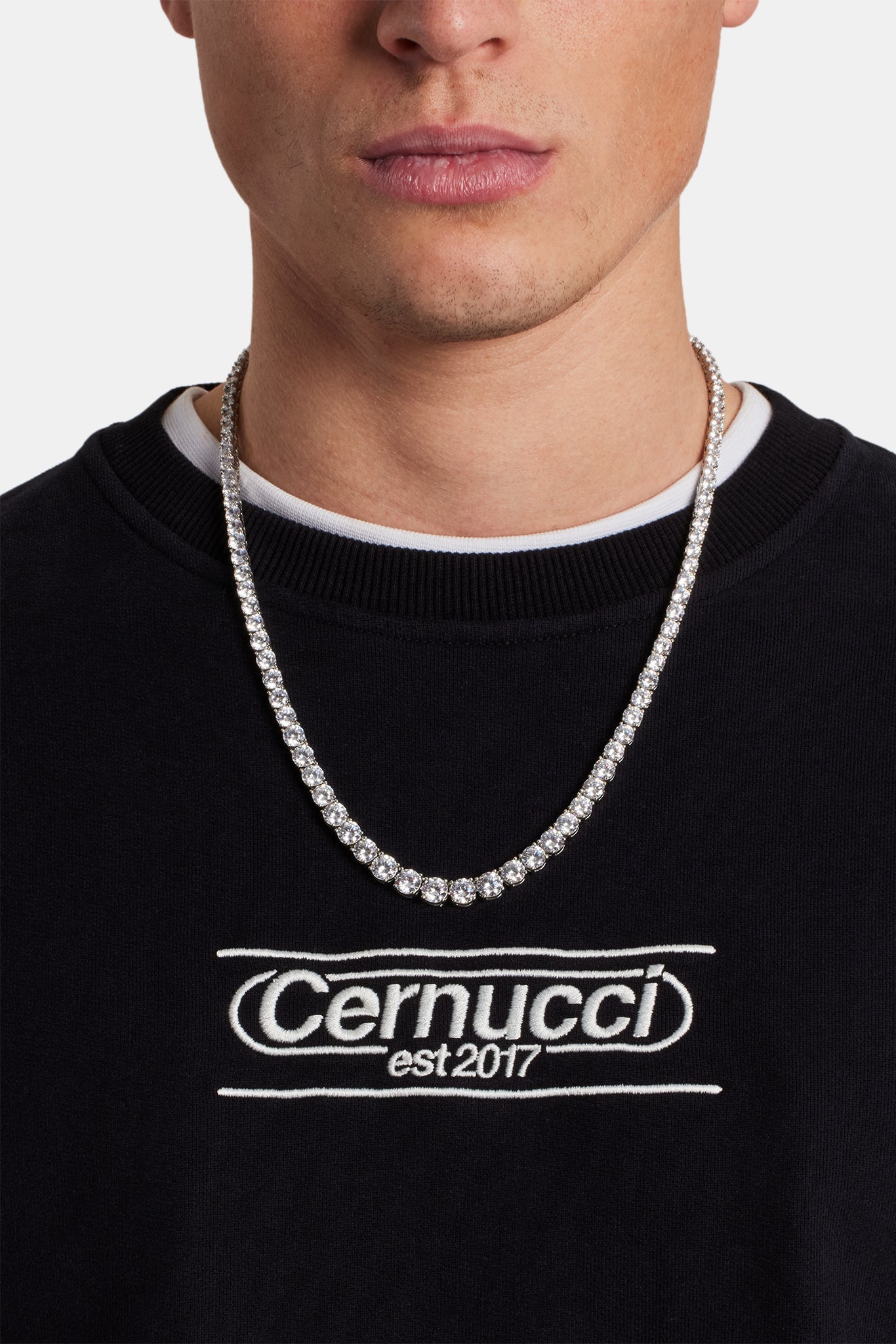 AmalfiGold Est Embroidered Sweatshirt - Black