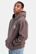 Oversized AmalfiGold Text Hoodie - Chocolate