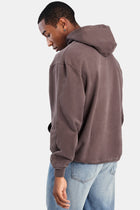 Oversized AmalfiGold Text Hoodie - Chocolate