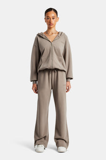 AmalfiGold Zip Through Tracksuit - Taupe