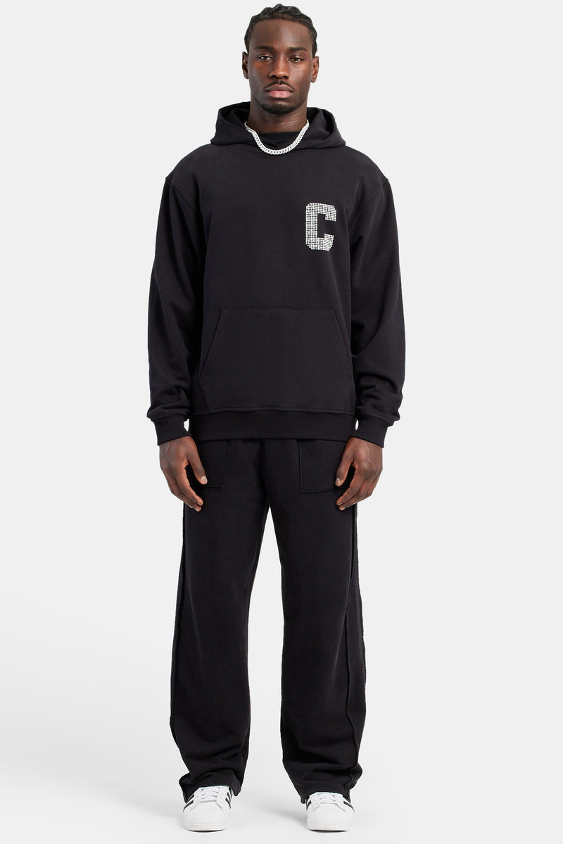AmalfiGold Pearl Hoodie  - Black