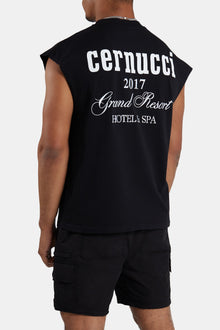 AmalfiGold Grand Resort Oversized Tank - Black