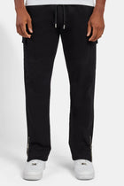 Zip Hem Cargo Trouser - Black