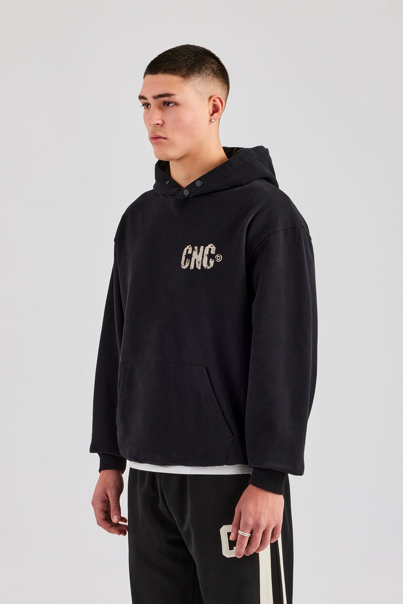 AmalfiGold 17 Studios Oversized Hoodie - Black